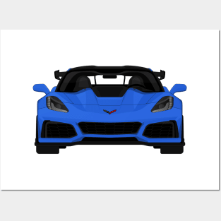 Z06 ZR1 BLUE Posters and Art